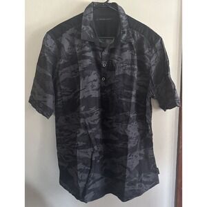 Sean John Men's Black Gray Camo SS Polo Shirt Size 3XL